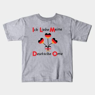 Ich Liebe meine Deutsche Oma- I love my German Oma Kids T-Shirt